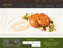 Tablet Screenshot of lemairerestaurant.com